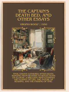 Captain'S Death Bed, And Other Essays Minimalist Book Poster – V. – image 1