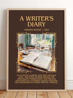 A Writer'S Diary Minimalist Book Poster by Virginia Woolf – image 2