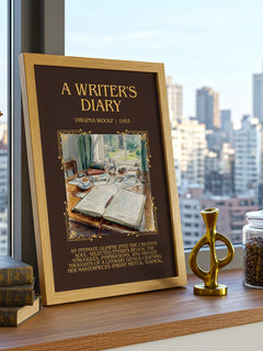 A Writer'S Diary Minimalist Book Poster by Virginia Woolf – image 3