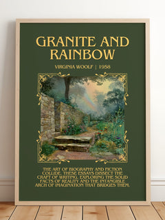 Granite And Rainbow Minimalist Book Poster by Virginia Woolf – image 2