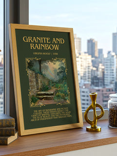 Granite And Rainbow Minimalist Book Poster by Virginia Woolf – image 3