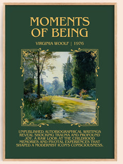 Moments Of Being Minimalist Book Poster by Virginia Woolf – image 1