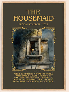 The Housemaid Minimalist Book Poster by Freida McFadden – image 1