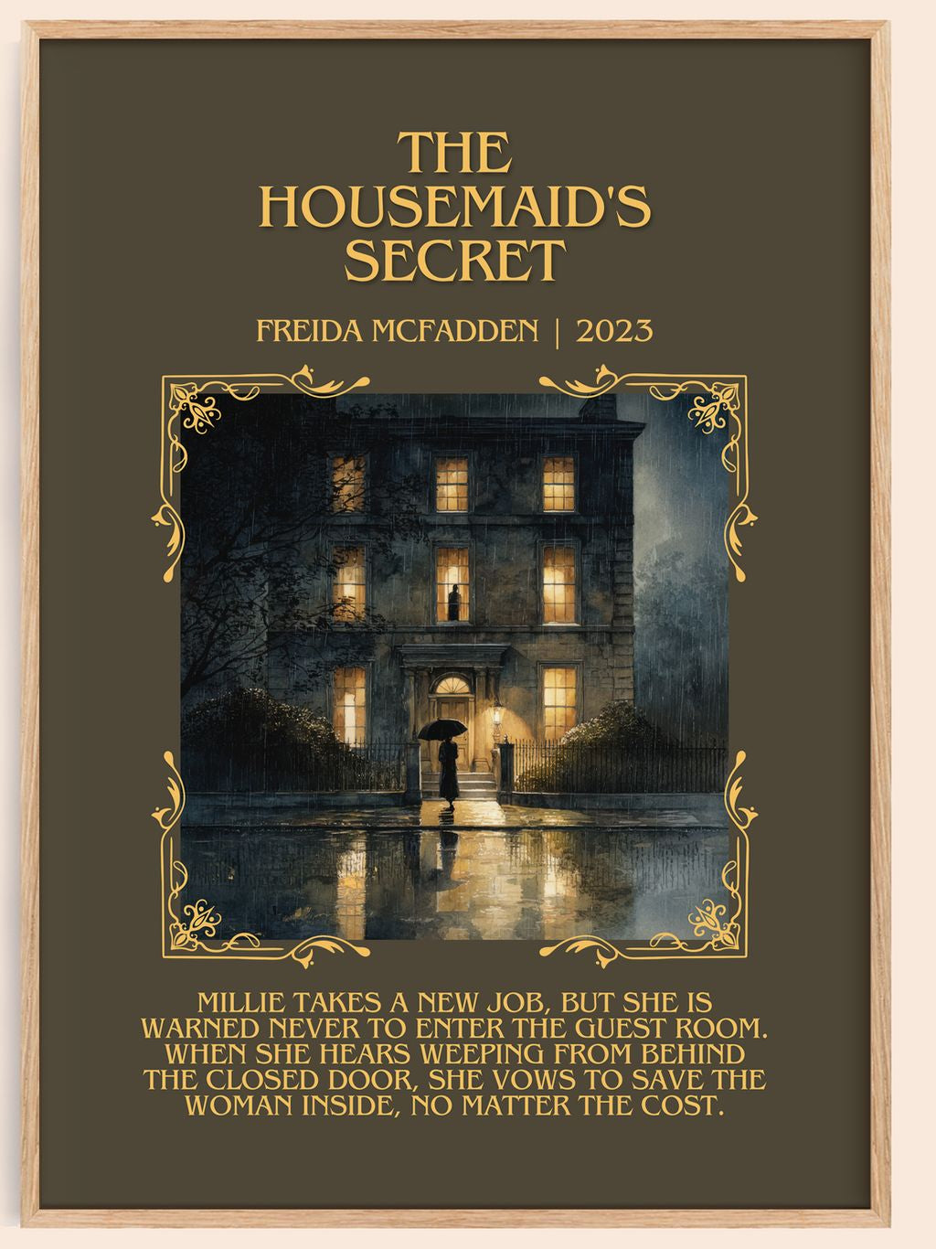 The Housemaid'S Secret Minimalist Book Poster by Freida McFadden – book poster