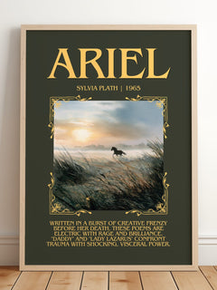 Ariel Minimalist Book Poster by Sylvia Plath – image 2