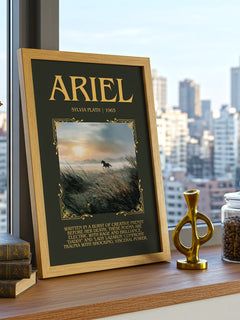Ariel Minimalist Book Poster by Sylvia Plath – image 3