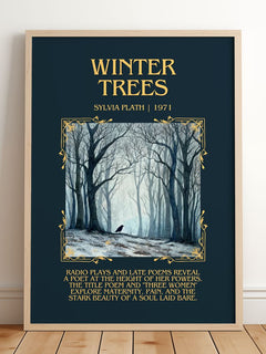 Winter Trees Minimalist Book Poster by Sylvia Plath – image 2