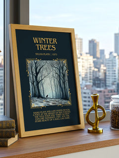 Winter Trees Minimalist Book Poster by Sylvia Plath – image 3