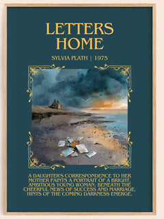 Letters Home Minimalist Book Poster by Sylvia Plath – image 1