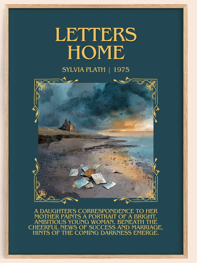 Letters Home Minimalist Book Poster by Sylvia Plath