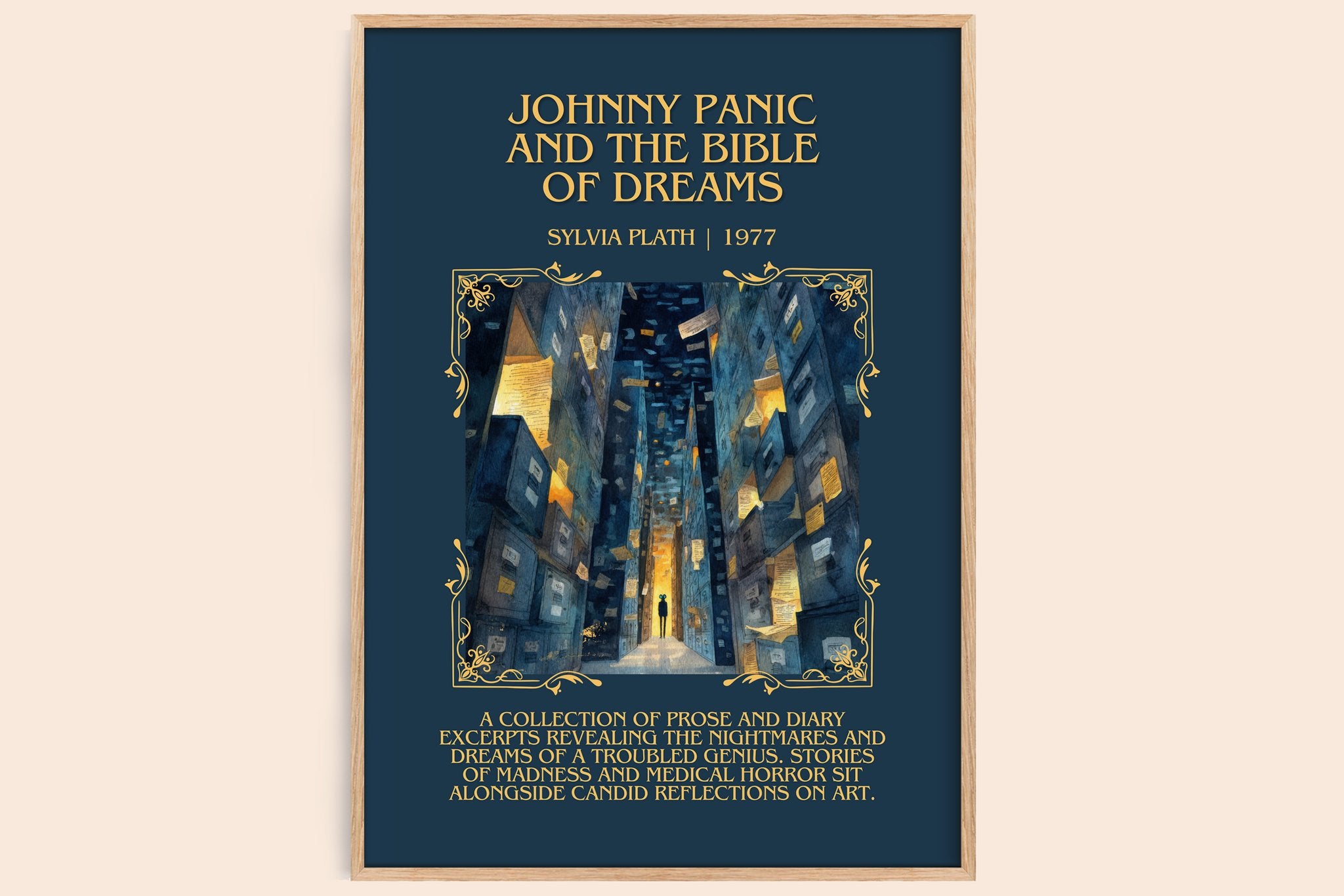 Johnny Panic And The Bible Of Dreams Minimalist Book Poster by Sylvia Plath