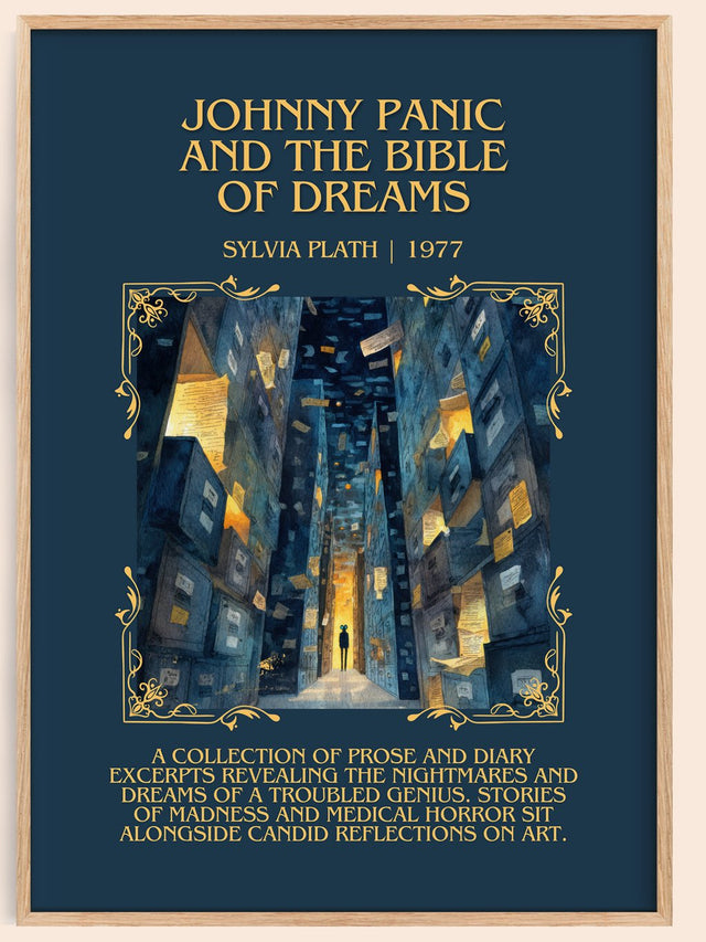 Johnny Panic And The Bible Of Dreams Minimalist Book Poster – S. Plath