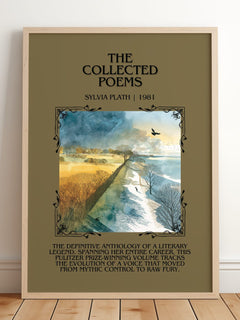 The Collected Poems Minimalist Book Poster by Sylvia Plath – image 2