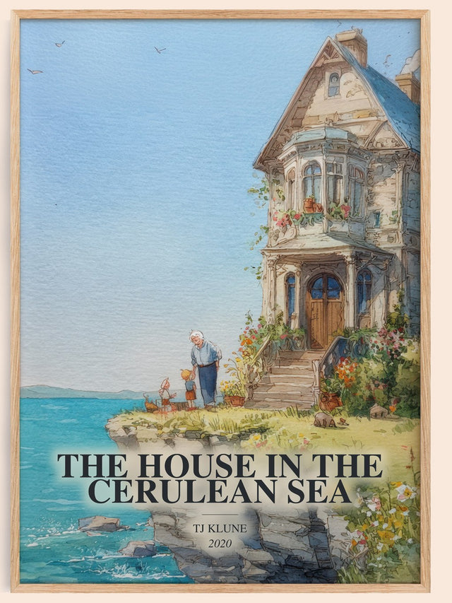 House In The Cerulean Sea Book Watercolour Illustration by Tj Klune