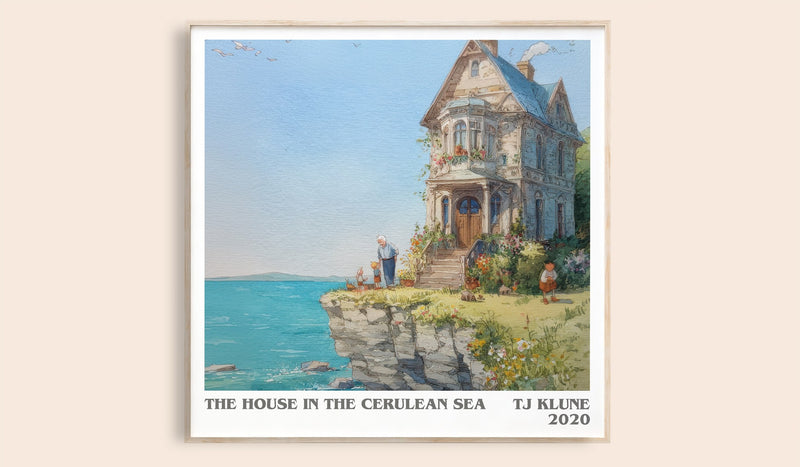 The House in the Cerulean Sea Literary Art Print by TJ Klune (Square style)