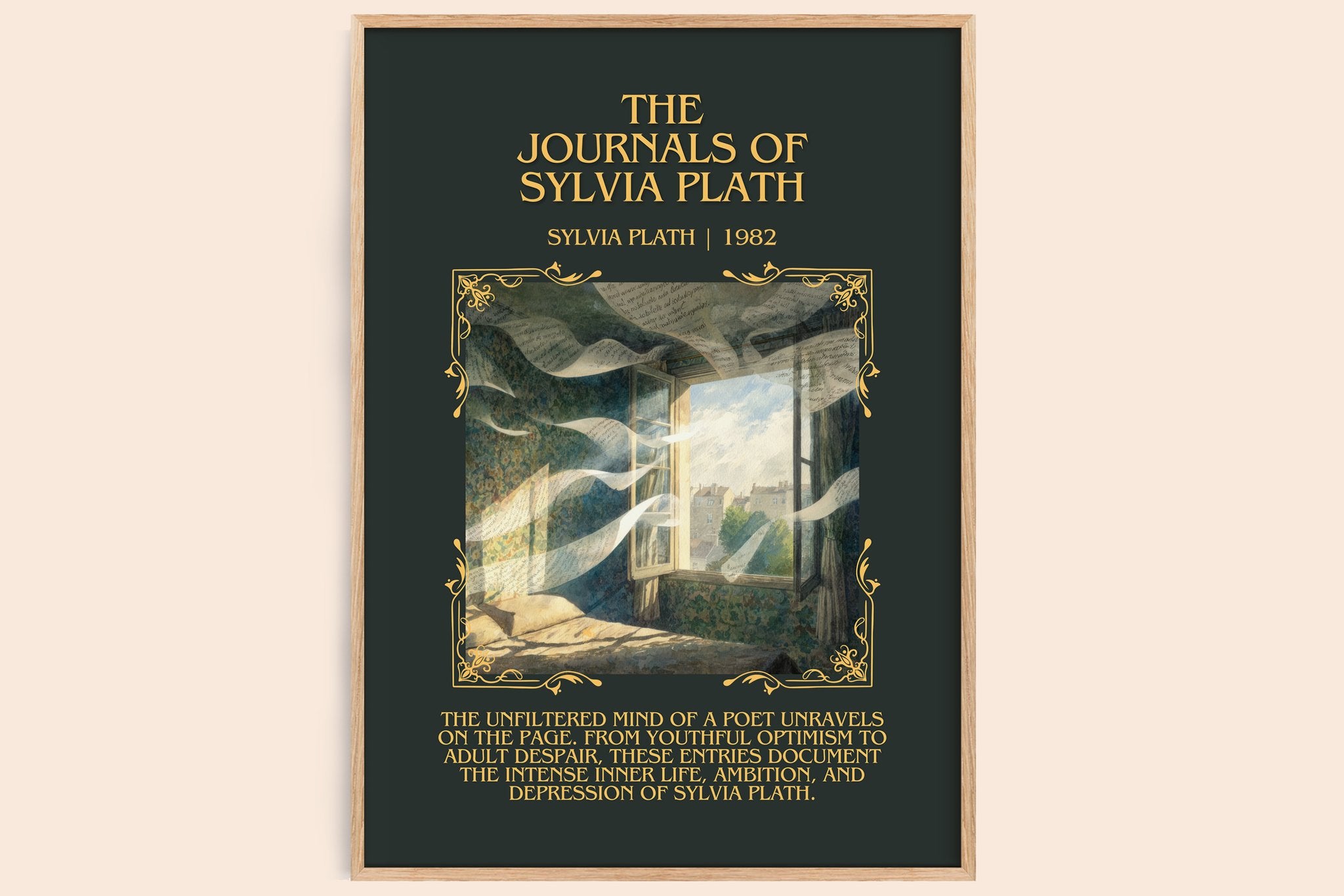 The Journals Of Sylvia Plath Minimalist Book Poster by Sylvia Plath