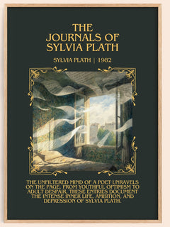 The Journals Of Sylvia Plath Minimalist Book Poster by Sylvia Plath – image 1