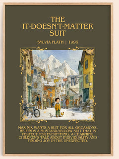 The It-Doesn'T-Matter Suit Minimalist Book Poster by Sylvia Plath – image 1