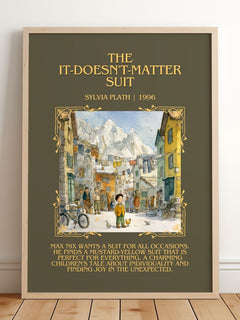 The It-Doesn'T-Matter Suit Minimalist Book Poster by Sylvia Plath – image 2