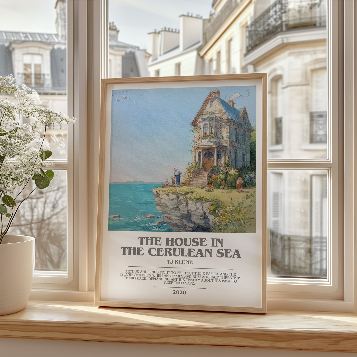 The House in the Cerulean Sea bookish poster colour and style options – TJ Klune book art