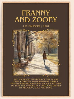 Franny And Zooey Minimalist Book Poster by J. D. Salinger – image 1
