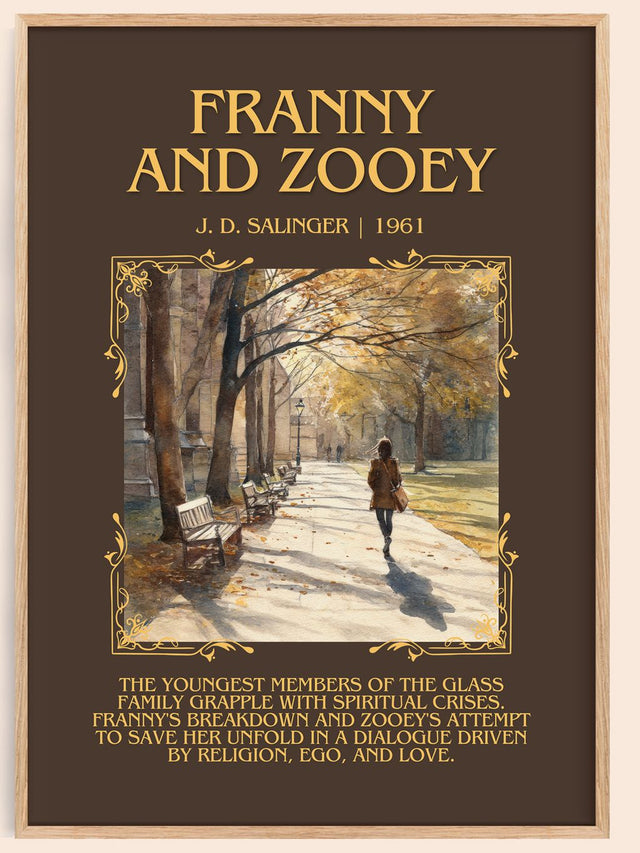 Franny And Zooey Minimalist Book Poster by J. D. Salinger