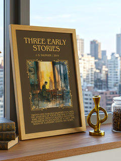 Three Early Stories Minimalist Book Poster by J. D. Salinger – image 3