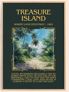 Treasure Island Minimalist Book Poster by Robert Louis Stevenson – image 1