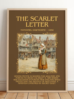 The Scarlet Letter Minimalist Book Poster by Nathaniel Hawthorne – image 2