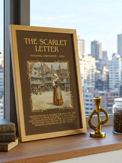 The Scarlet Letter Minimalist Book Poster by Nathaniel Hawthorne – image 3