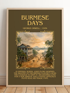 Burmese Days Minimalist Book Poster by George Orwell – image 2