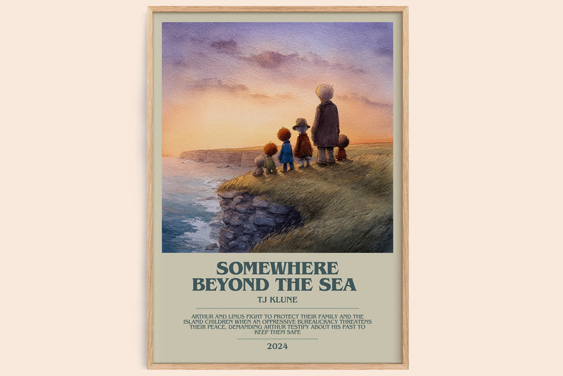 Somewhere Beyond the Sea Bookish Wall Art by TJ Klune (Modern style)