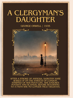 A Clergyman'S Daughter Minimalist Book Poster by George Orwell – image 1