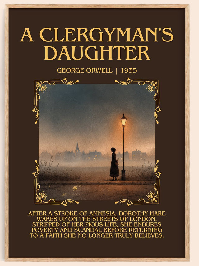 A Clergyman'S Daughter Minimalist Book Poster by George Orwell