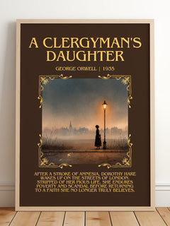 A Clergyman'S Daughter Minimalist Book Poster by George Orwell – image 2