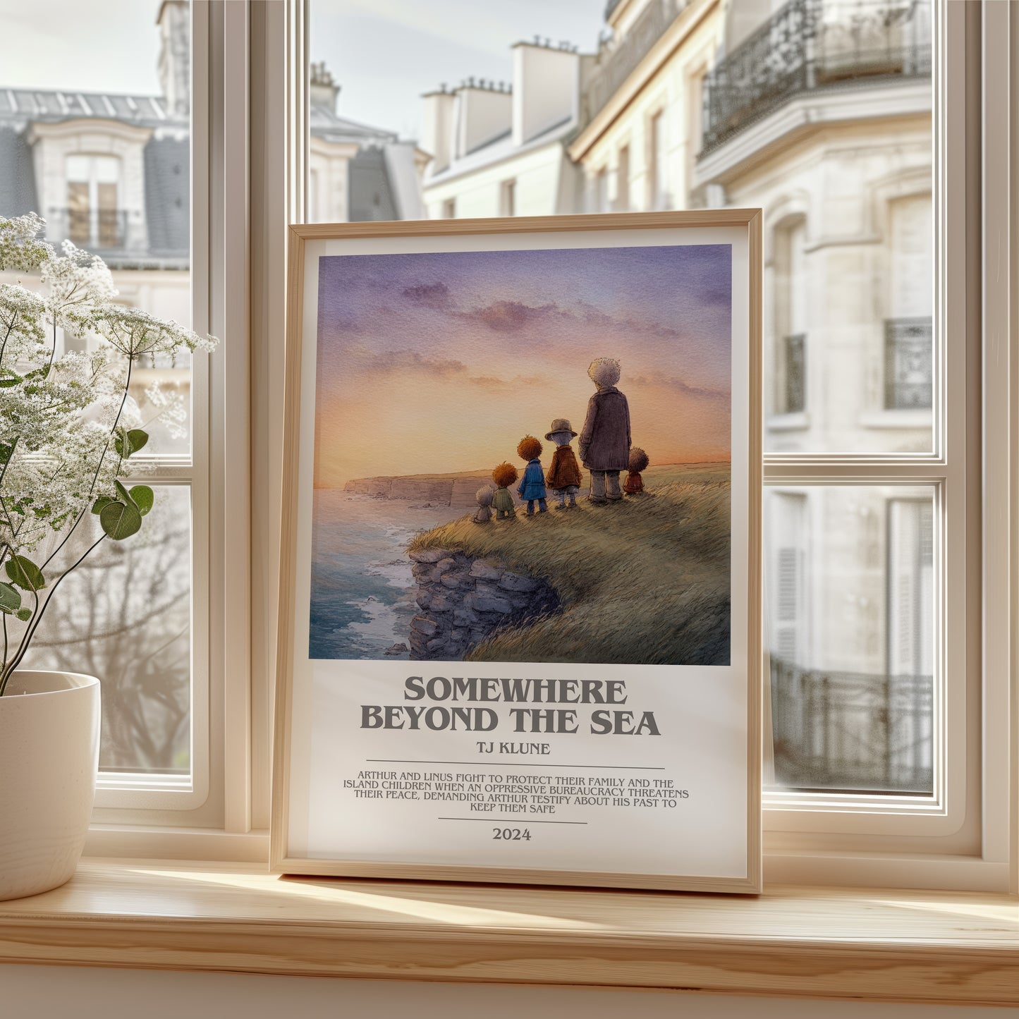 Somewhere Beyond the Sea bookish poster colour and style options – TJ Klune book art