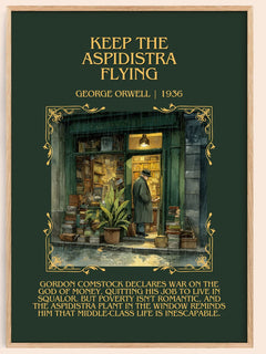 Keep The Aspidistra Flying Minimalist Book Poster by George Orwell – image 1