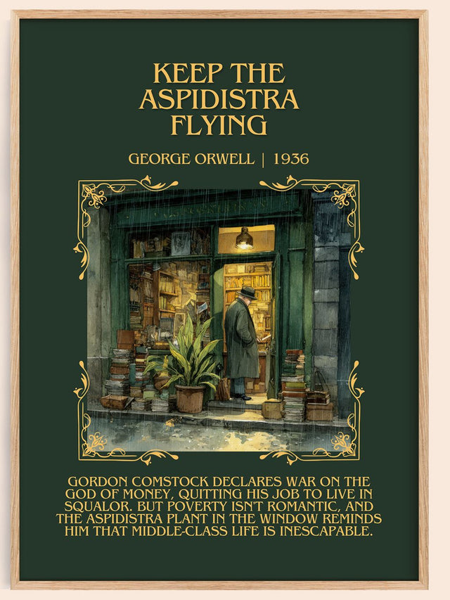 Keep The Aspidistra Flying Minimalist Book Poster by George Orwell