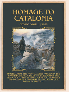 Homage To Catalonia Minimalist Book Poster by George Orwell – image 1