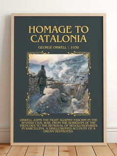 Homage To Catalonia Minimalist Book Poster by George Orwell – image 2
