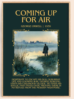 Coming Up For Air Minimalist Book Poster by George Orwell – image 1