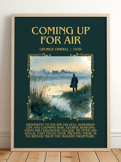 Coming Up For Air Minimalist Book Poster by George Orwell – image 2
