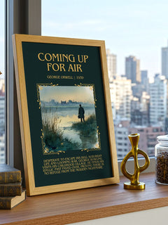 Coming Up For Air Minimalist Book Poster by George Orwell – image 3