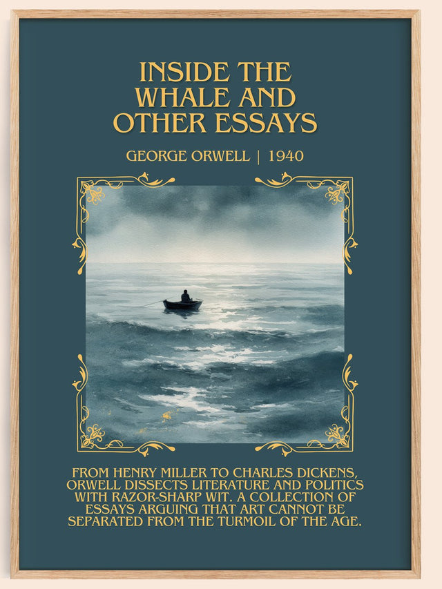 Inside The Whale And Other Essays Minimalist Book Poster by G. Orwell