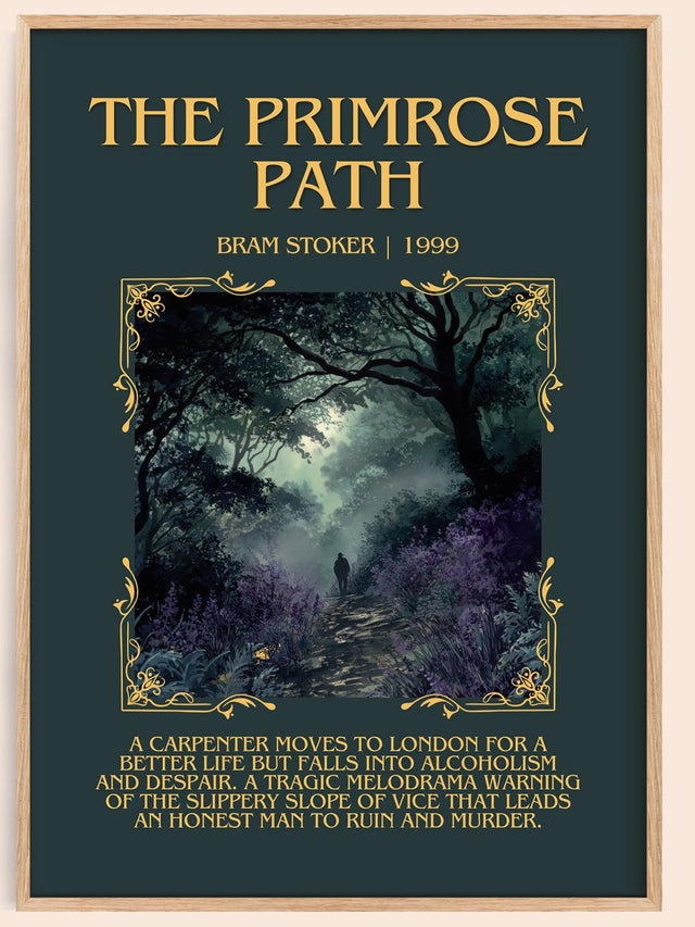 The Primrose Path Minimalist Book Poster by Bram Stoker