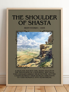 The Shoulder Of Shasta Minimalist Book Poster by Bram Stoker – image 2