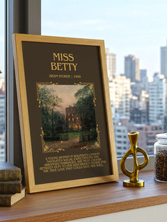 Miss Betty Minimalist Book Poster by Bram Stoker – image 3