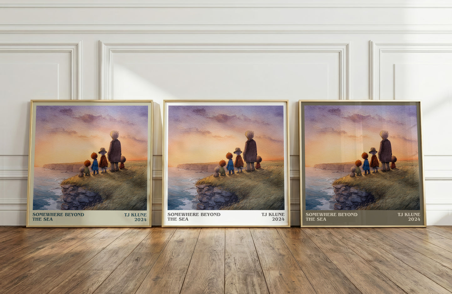Somewhere Beyond the Sea literary art print colour and style options – TJ Klune book art