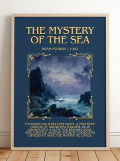 The Mystery Of The Sea Minimalist Book Poster by Bram Stoker – image 2