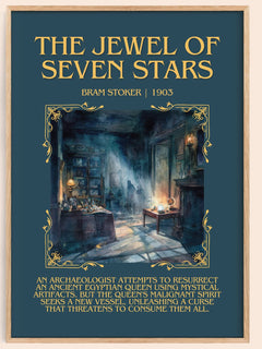 The Jewel Of Seven Stars Minimalist Book Poster by Bram Stoker – image 1